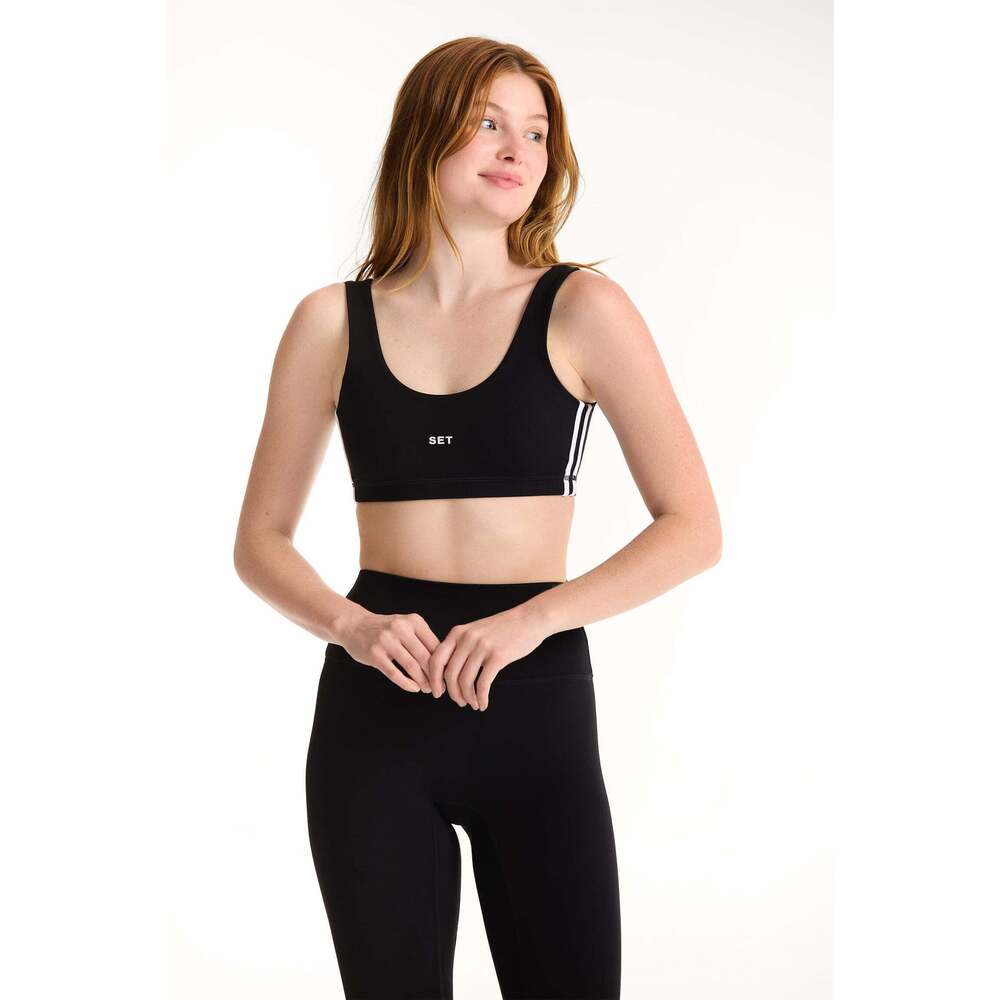 SET Active SPORTBODY® SPORTY DUO LIFT BRA - ORCA Size MOrca / M